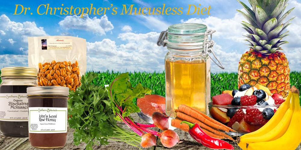 dr. christopher's mucusless diet foods
