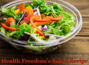 health freedom's salad recipe