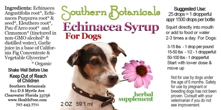 how much echinacea can i give my dog